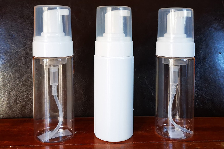 FOAMER_42mm_transp_white_trans Wholesale PE and PET bottle with foamer pump foam