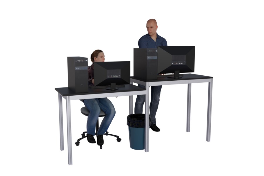 Workstation for ffice and production facilities