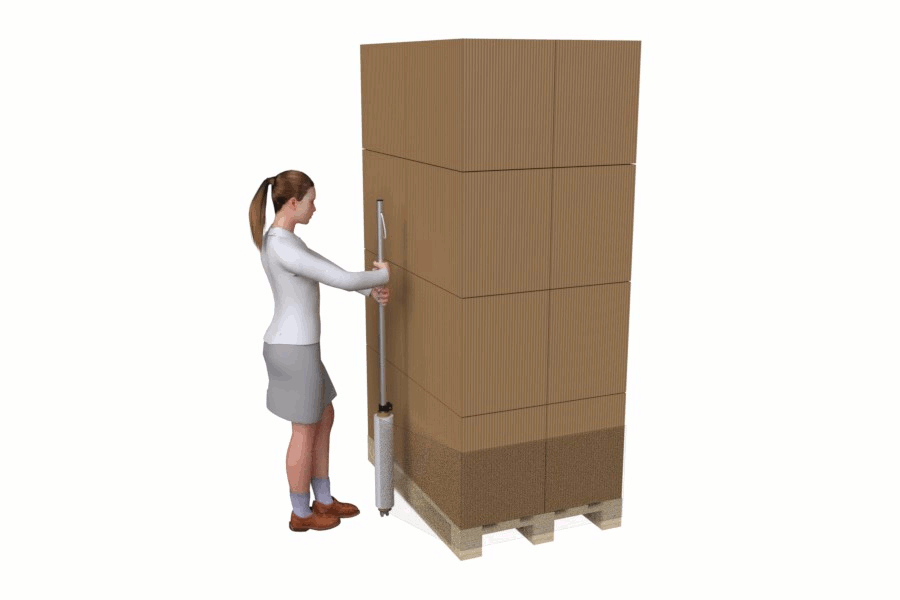 Lähettämön lavapakkauslaite Broom Wrapper